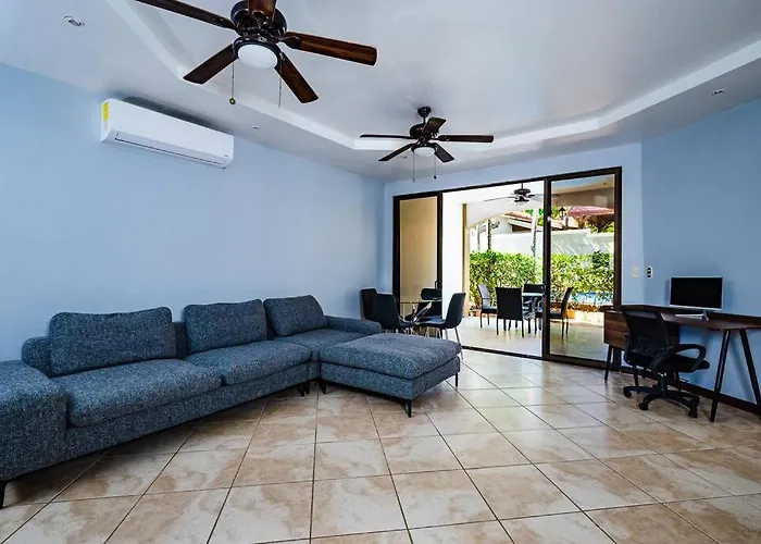 Pool & Ac Close To With Free Bikes! Tamarindo